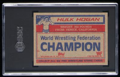 Lot #961 1985 Topps WWF #16 Hulk Hogan SGC NM+ 7.5 Wrestling Card - Image 2