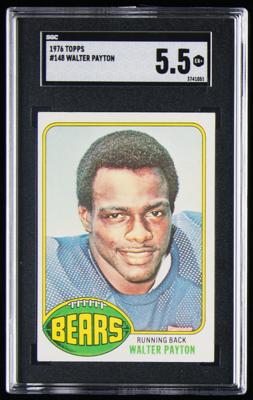 Lot #896 1976 Topps #148 Walter Payton SGC EX+ 5.5 Football Card - Image 1