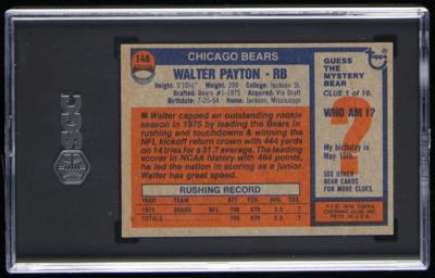 Lot #896 1976 Topps #148 Walter Payton SGC EX+ 5.5 Football Card - Image 2