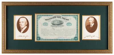 Lot #109 John D. Rockefeller and Henry M. Flagler Signed Stock Certificate - Image 1