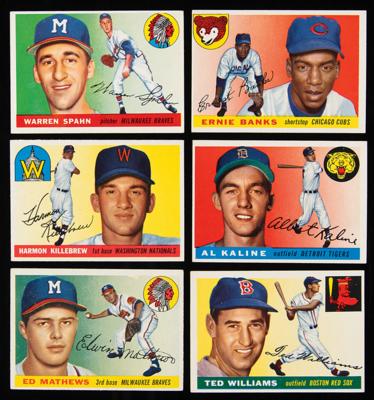 Lot #789 1955 Topps Baseball Lot of (121) with