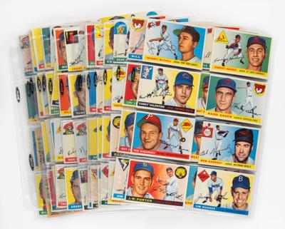 Lot #789 1955 Topps Baseball Lot of (121) with Williams, Banks, and Killebrew Baseball Cards - Image 2