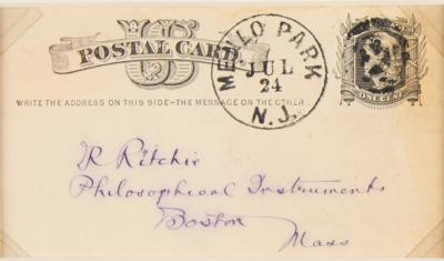 Lot #116 Thomas Edison Autograph Note Signed - Image 3