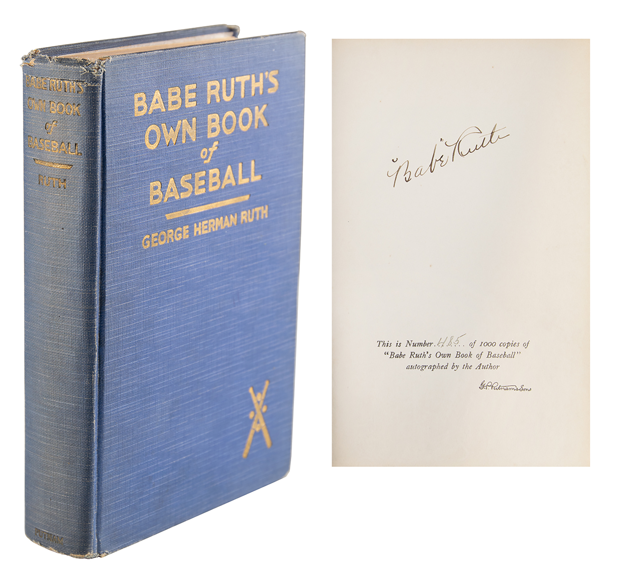 Lot #692 Babe Ruth Signed Book - Image 1