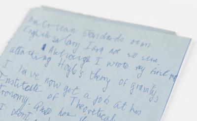 Lot #121 Stephen Hawking Autograph Letter Signed - Image 4