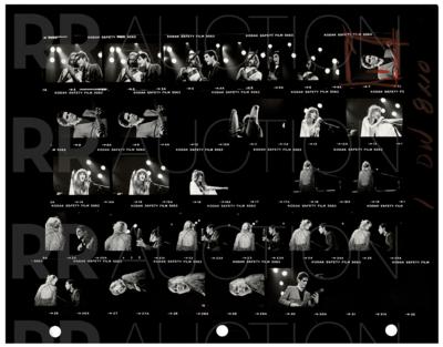Lot #2237 Fleetwood Mac Archive of (22) Contact Sheet Photographs by Sam Emerson - Image 3