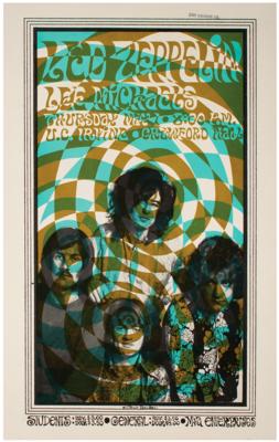 Lot #2139 Led Zeppelin 1969 Crawford Hall Poster - Image 1