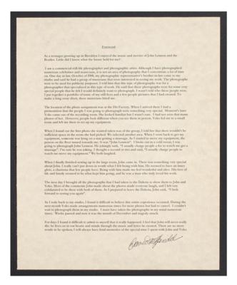 Lot #2009 John Lennon and Yoko Ono 'Double Fantasy' Photo Album by David M. Spindel - Image 7