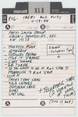 Lot #2077 Bob Dylan 1963 Phone Recording with Snippets of (6) Songs - Image 4