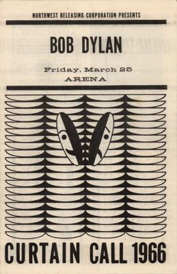 Lot #2080 Bob Dylan 1966 Seattle Concert Program - Image 1