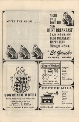 Lot #2080 Bob Dylan 1966 Seattle Concert Program - Image 3