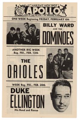 Lot #2172 Duke Ellington 1953 Apollo Theatre Handbill - Image 1