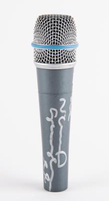 Lot #2343 Oasis: Noel Gallagher Set of (9) Handwritten Song Lyrics and Signed Stage-Used Microphone - Image 2