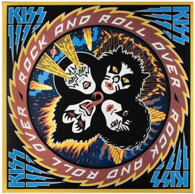 Lot #2279 KISS: Paul Stanley's 'Rock and Roll Over' Canvas Print - Image 1