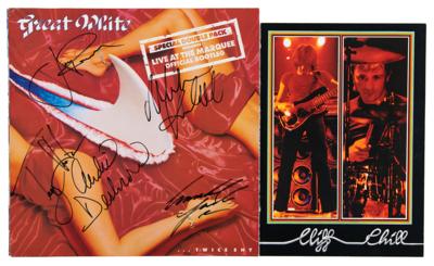 Lot #2318 Hard Rock: AC/DC and Great White (2) Signed Items - Image 1