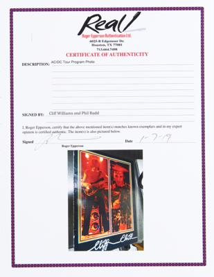 Lot #2318 Hard Rock: AC/DC and Great White (2) Signed Items - Image 3
