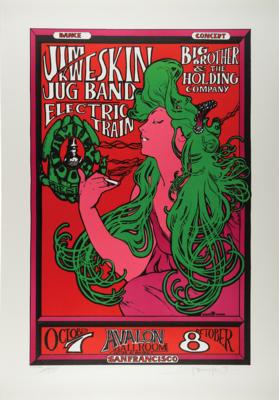 Lot #2215 Stanley Mouse and Alton Kelley Signed Lithograph: 'The Girl with Green Hair' - Image 1