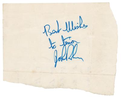 Lot #2138 John Bonham Signature - Image 1