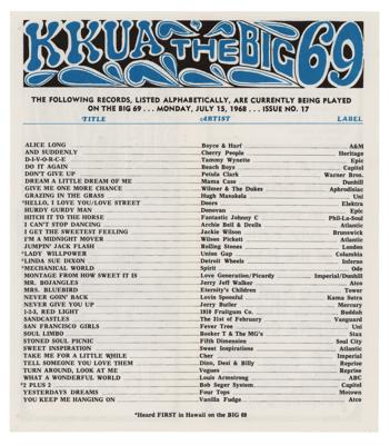 Lot #2129 The Doors 1968 Hawaii Concert Flier - Image 2