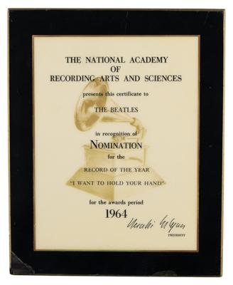 Lot #2005 Beatles 1964 'I Want to Hold Your Hand'