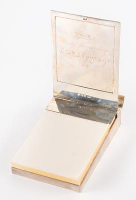 Lot #2023 Beatles 1966 Sterling Silver Presentation Notepad - Image 1