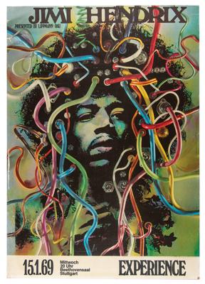 Lot #2088 Jimi Hendrix Experience 1969 Stuttgart Poster - Image 1