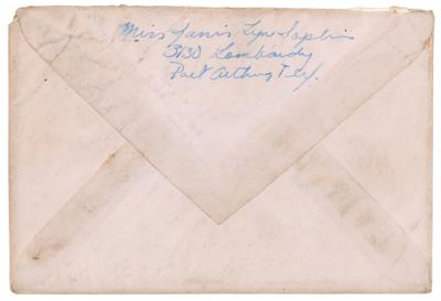 Lot #2195 Janis Joplin Signed and Hand-Addressed Mailing Envelope - Image 1