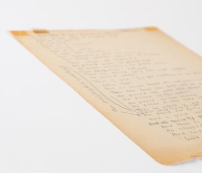 Lot #2062 Bob Dylan Twice-Signed Handwritten Poem: