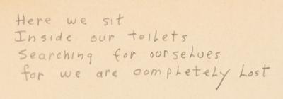 Lot #2064 Bob Dylan Signed Handwritten Poem: 