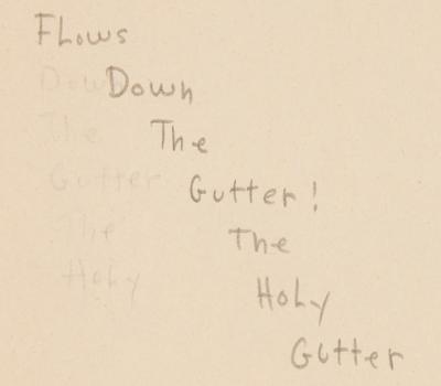 Lot #2067 Bob Dylan Signed Handwritten Poem: 