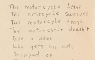 Lot #2071 Bob Dylan Triple-Signed Handwritten Poems: 