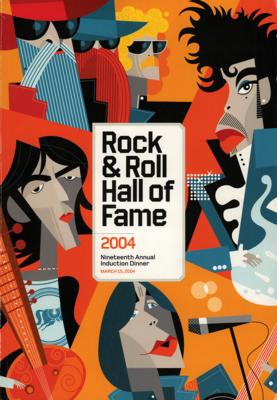 Lot #2038 George Harrison, Prince, and Others 2004 Rock and Roll Hall of Fame Program - Image 1