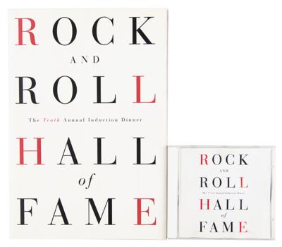 Lot #2150 Led Zeppelin, Janis Joplin, and Others 1995 Rock and Roll Hall of Fame Program with CD - Image 1