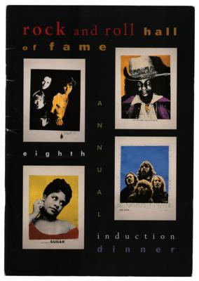 Lot #2130 The Doors, Cream, and Others 1993 Rock and Roll Hall of Fame Program - Image 1