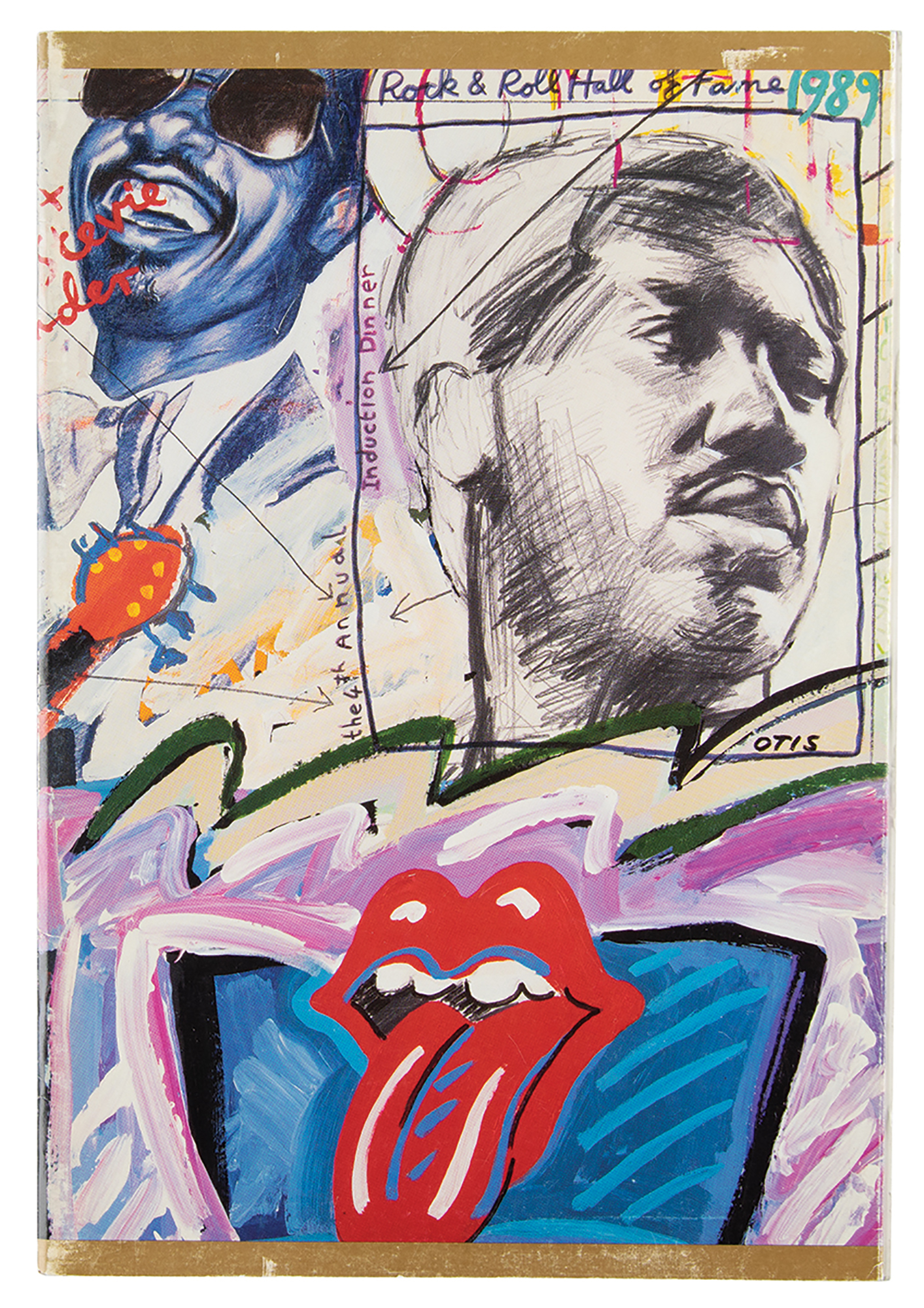 Lot #2111 Rolling Stones, Otis Redding, and Others 1989 Rock and Roll Hall of Fame Program - Image 1