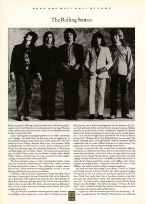 Lot #2111 Rolling Stones, Otis Redding, and Others 1989 Rock and Roll Hall of Fame Program - Image 4