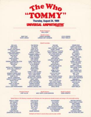 Lot #2122 The Who and Friends 1989 Tommy Los Angeles Program with Insert - Image 6
