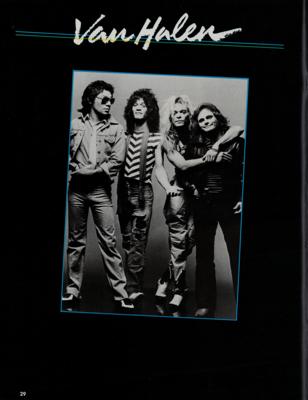 Lot #2312 David Bowie, The Clash, U2, Van Halen, Stevie Nicks, and Others 1983 US Festival Program - Image 4