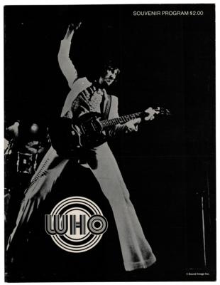 Lot #2121 The Who 1971 Who's Next US Tour Program - Image 1