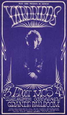 Lot #2151 The Yardbirds (Jimmy Page) 1968 Grande Ballroom Handbill - Image 1