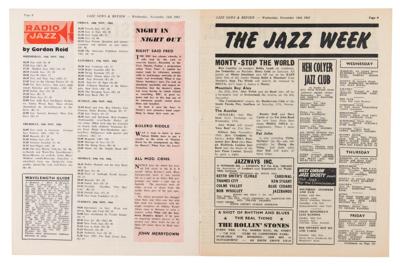 Lot #2108 Rolling Stones 1962 Morris Hall Advertisements (Jazz News and Review Magazine) - Image 2