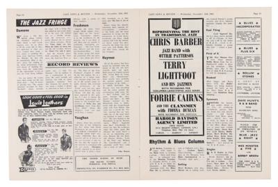 Lot #2108 Rolling Stones 1962 Morris Hall Advertisements (Jazz News and Review Magazine) - Image 4