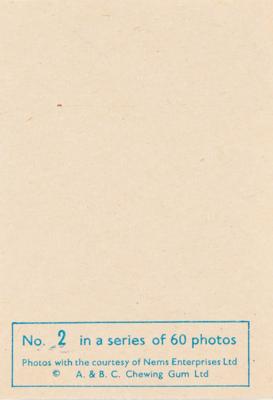 Lot #2051 Beatles 1964 A. & B. C. Complete 1st Series Set of (60) Chewing Gum Cards - Image 2