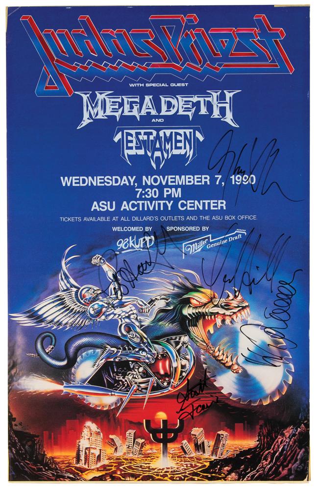 Judas Priest Signed Poster | RR Auction
