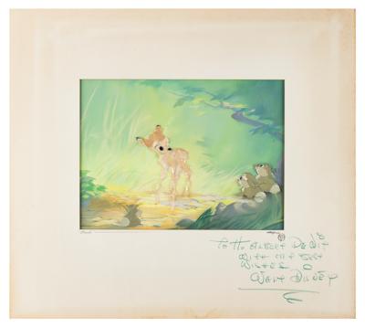 Lot #726 Walt Disney Signed Bambi Cel: Original