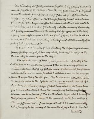 Lot #4 John Quincy Adams Autograph Letter Signed - Image 3