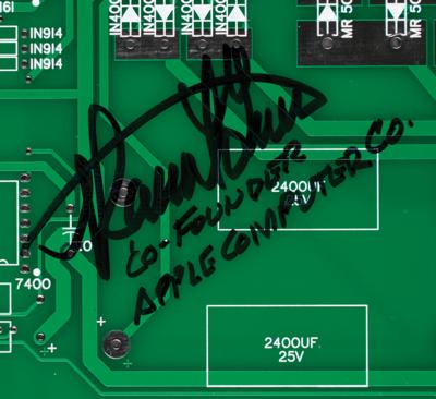 Lot #179 Apple: Ronald Wayne Signed Replica Apple-1 Board - Image 2