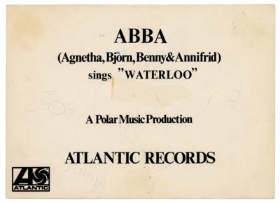 Lot #554 ABBA Signed Photograph - Image 2