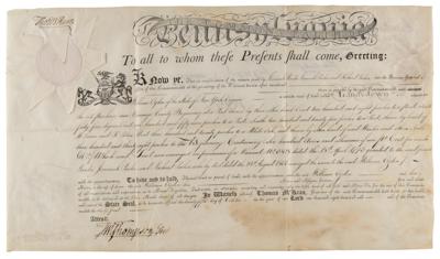 Lot #256 Thomas McKean Document Signed - Image 1