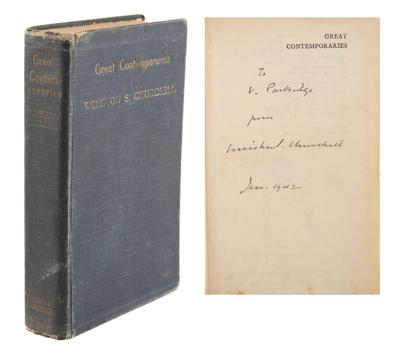 Lot #157 Winston Churchill Signed Book - Image 1